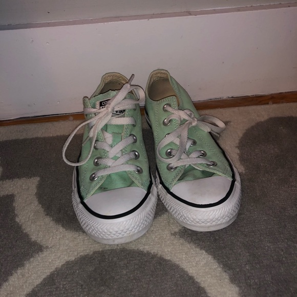 VERY gently used teal Converse Chucks! - Picture 3 of 5